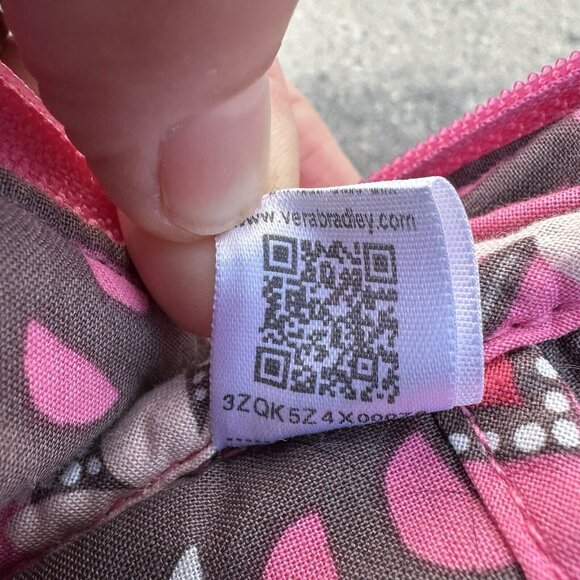 Vera Bradley Tote Shoulder Bag Pink Blush Floral Medium Zipper Closure - Picture 11 of 13